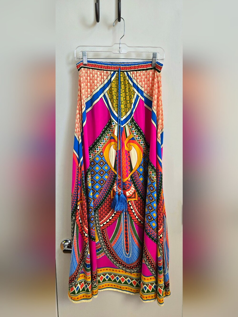 Flying Tomato Boho Aztec Print Pink Festival Maxi Skirt - Picture 2 of 5